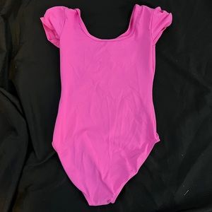 Dan skin now hot pink dance leotard